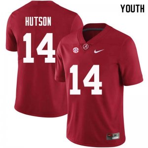 NCAA Youth Alabama Crimson Tide #14 Don Hutson Stitched College Nike Authentic Crimson Football Jersey HJ17K56ME